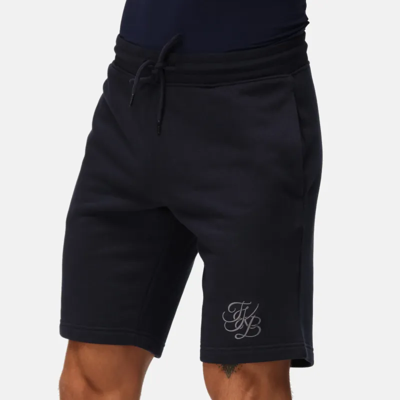 TKB Man Navy Organic Sweat Shorts made by Tikiboo