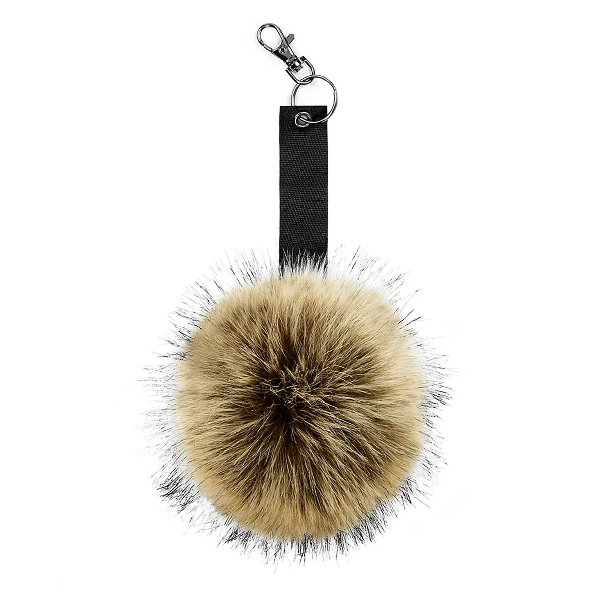 Hazel Faux Fur Pom-Pom Keyring sold by Tikiboo