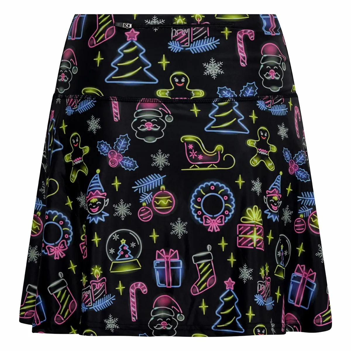 Neon Christmas Skort sold by Tikiboo product image thumbnail 2