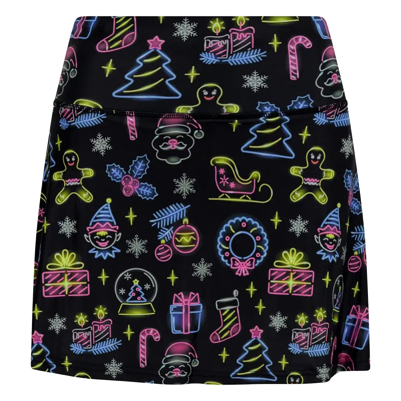 Neon Christmas Skort sold by Tikiboo