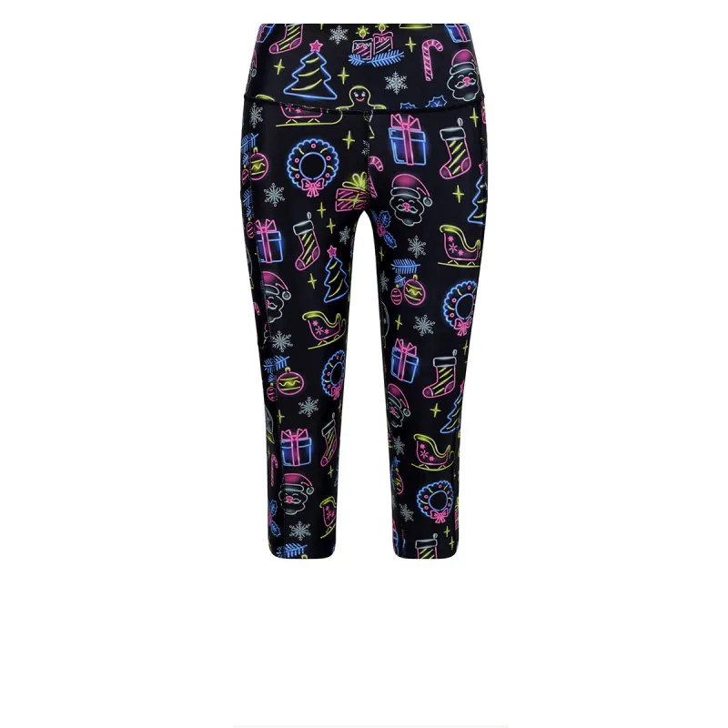 Neon Christmas Capri sold by Tikiboo