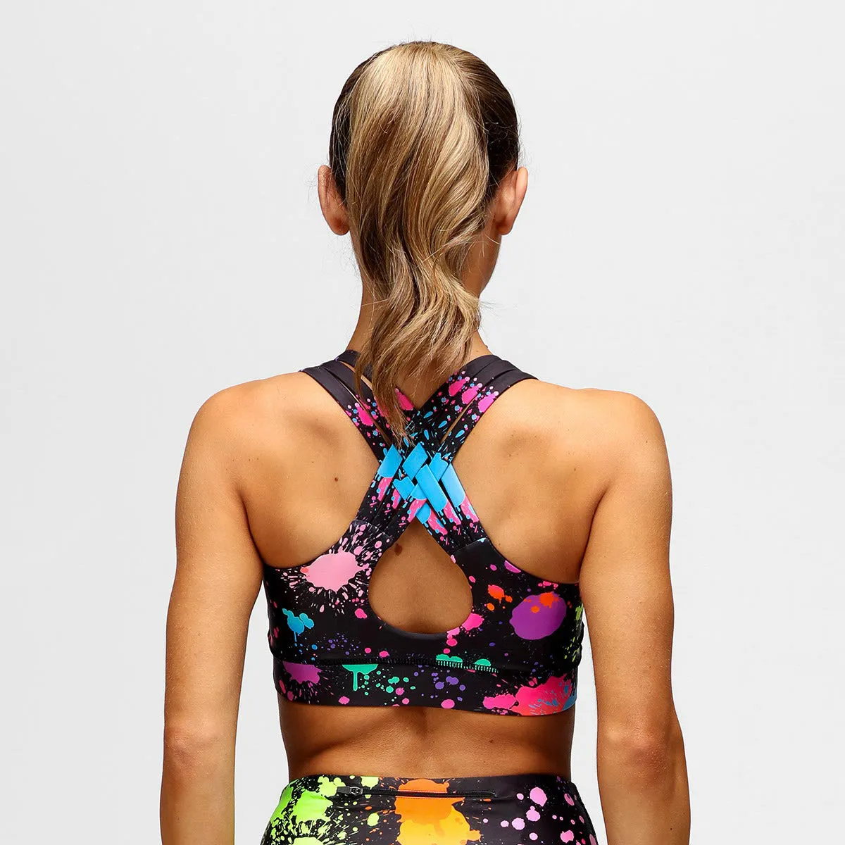 Mr Motivator Colour Splash Cross Back Bra sold by Tikiboo product image thumbnail 4