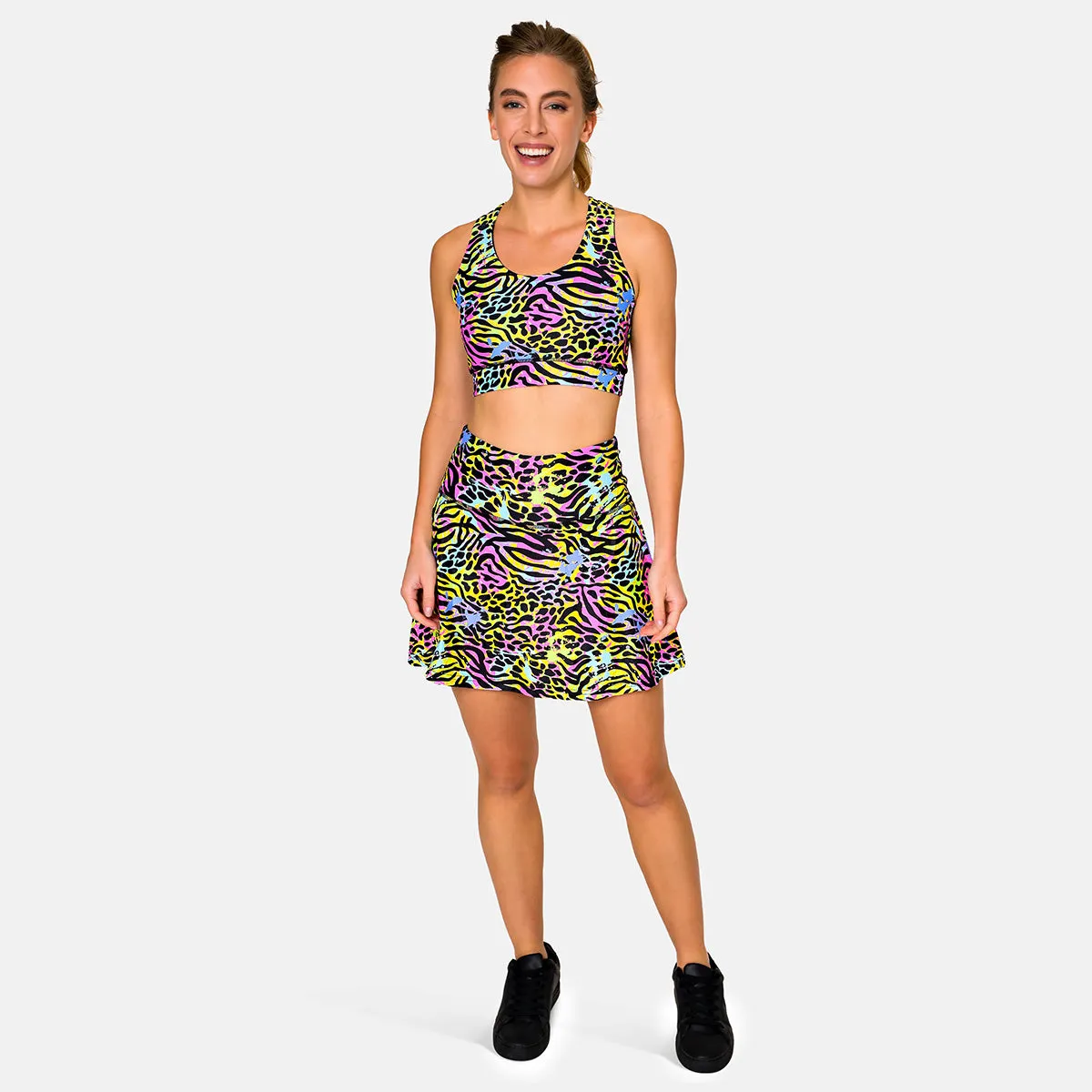 Rainbow Tiger Retro Reboot Skort sold by Tikiboo product image thumbnail 3