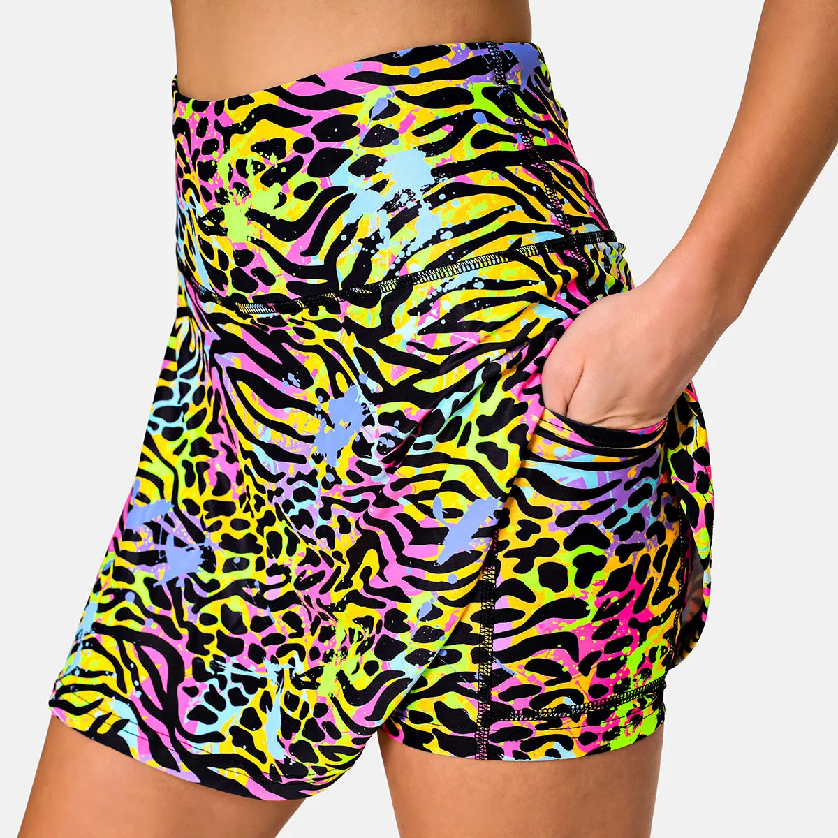 Rainbow Tiger Retro Reboot Skort sold by Tikiboo product image thumbnail 4