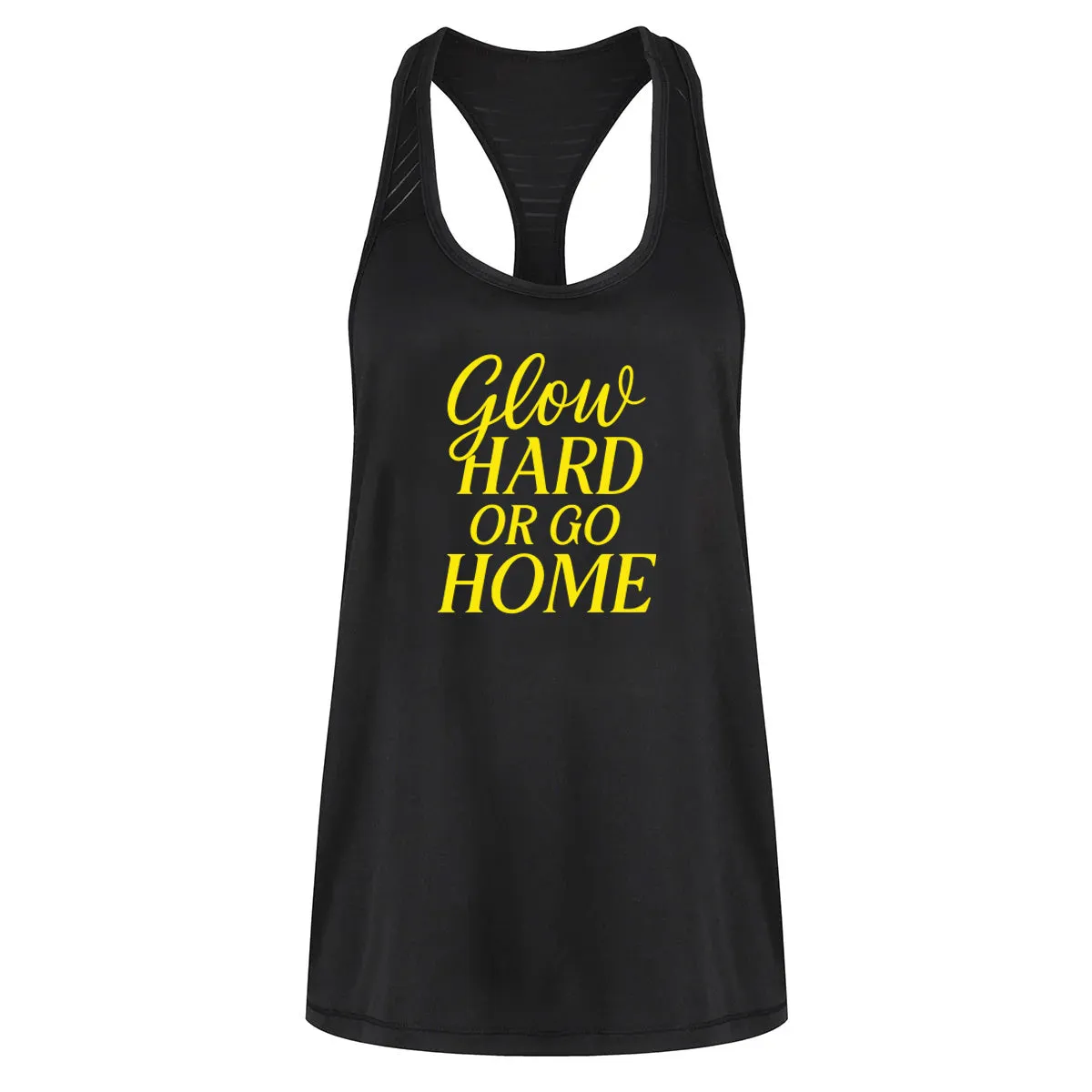 Glow Hard Or Glow Home Mesh Racerback Vest sold by Tikiboo