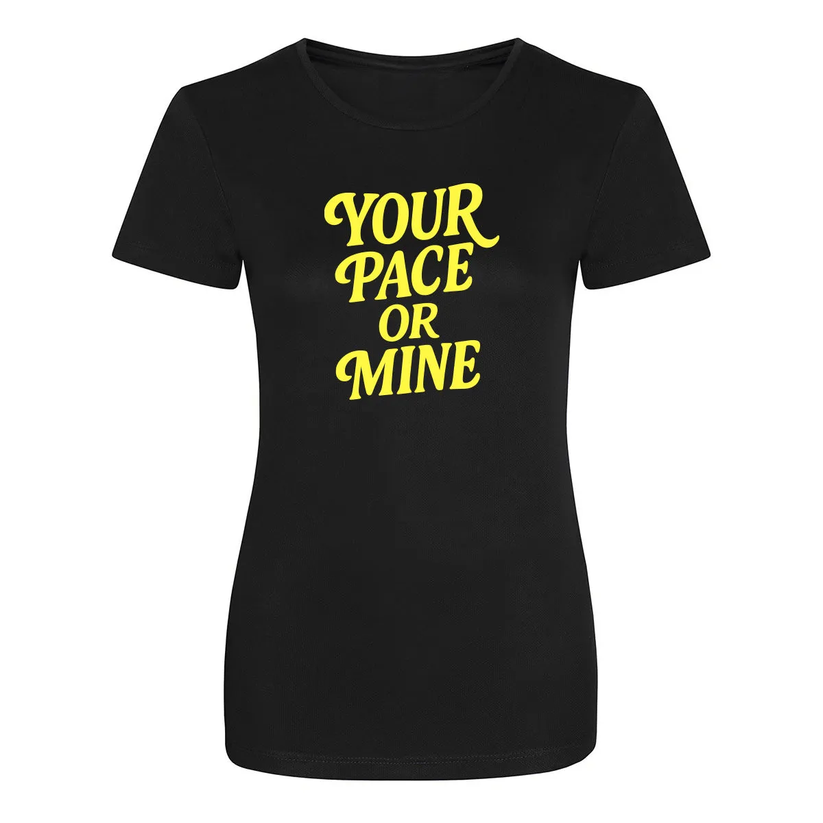 Your Pace or Mine Technical T-shirt sold by Tikiboo