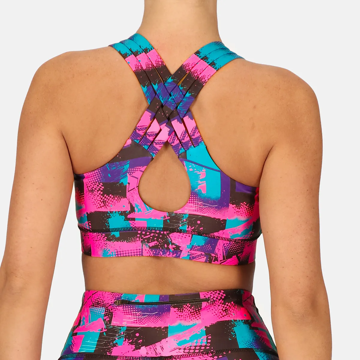 Pre-Order Techno Cross Back Bra sold by Tikiboo product image thumbnail 4