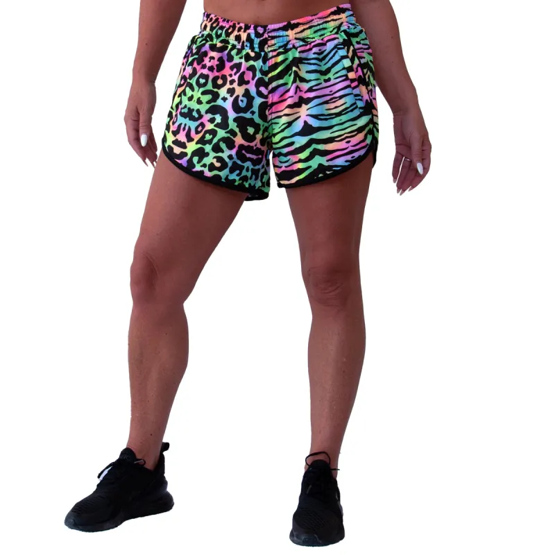 *PRE ORDER* Pastel Jungle Loose Fit Workout Shorts sold by Tikiboo
