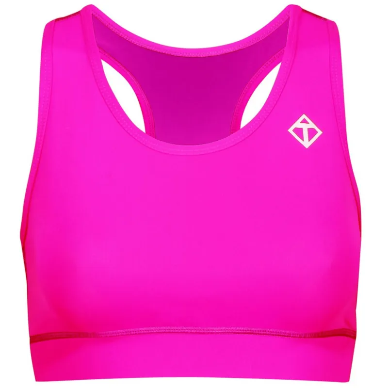 Neon Pink Racer Back Bra sold by Tikiboo