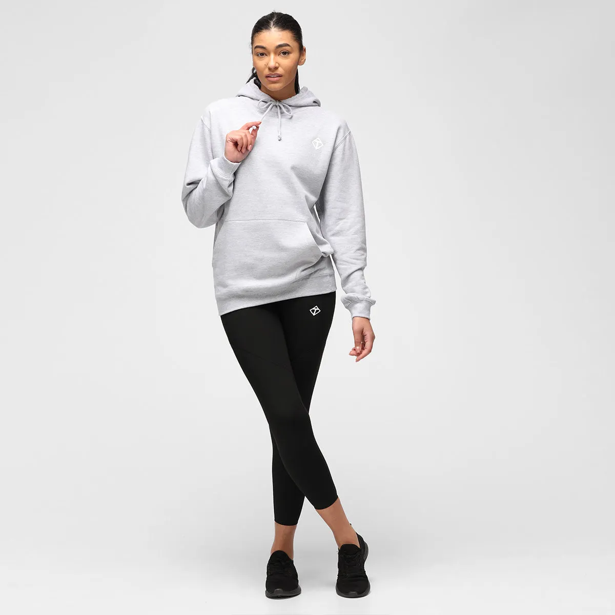 Heather Grey Diamond Hoodie sold by Tikiboo product image thumbnail 4