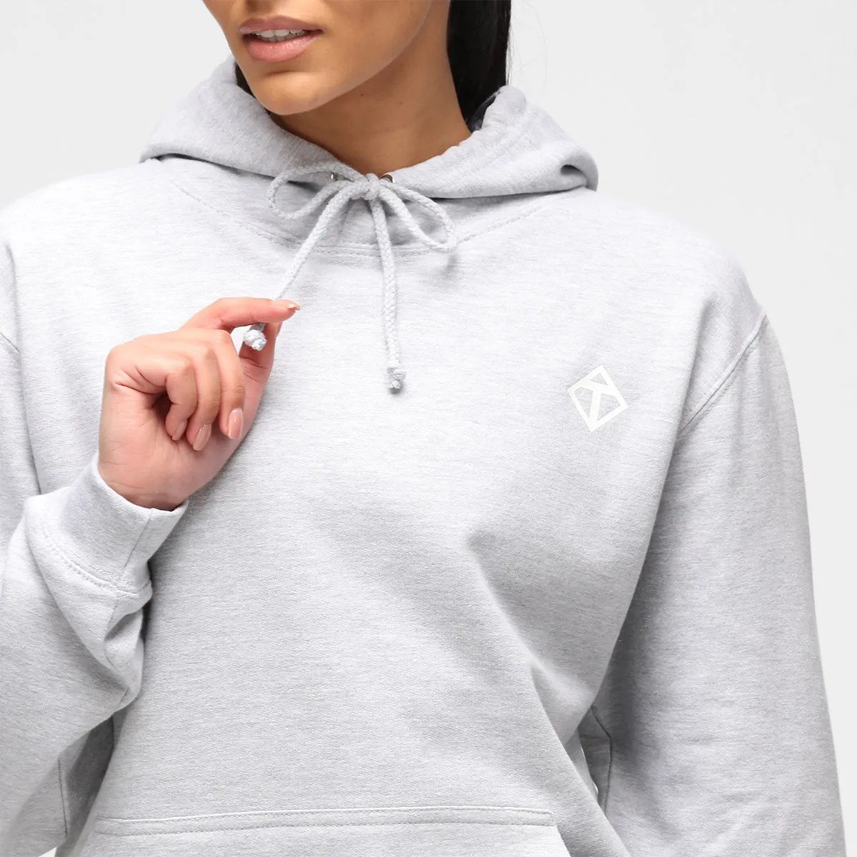 Heather Grey Diamond Hoodie sold by Tikiboo product image thumbnail 2