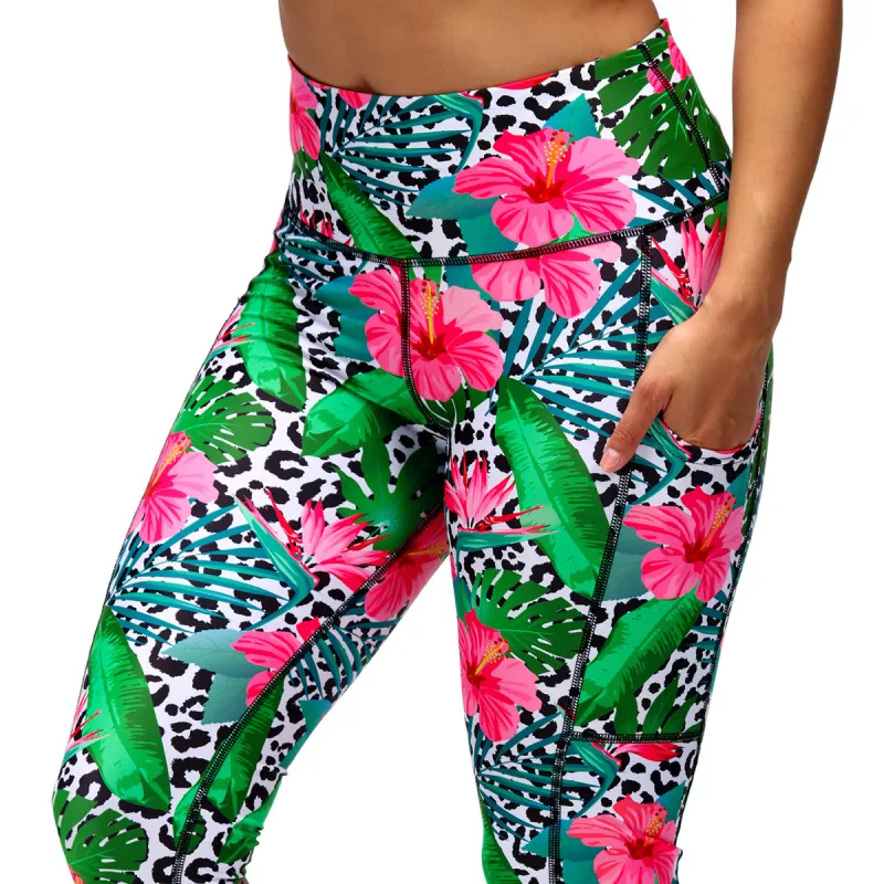 Hibiscus Leggings sold by Tikiboo