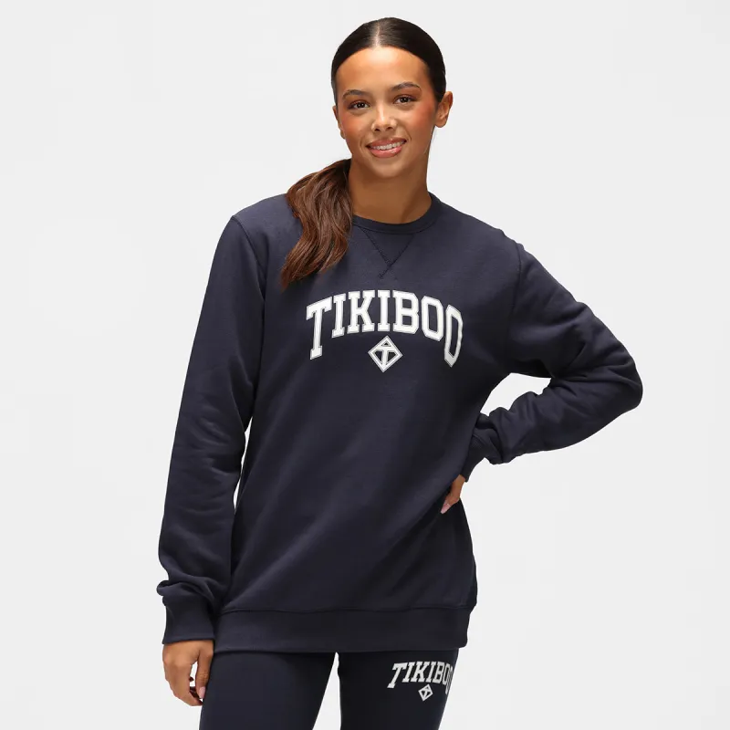 Navy Athleisure Sweatshirt sold by Tikiboo