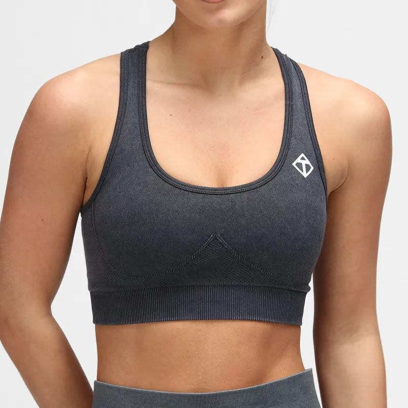 Black Denim Seamless Bra sold by Tikiboo