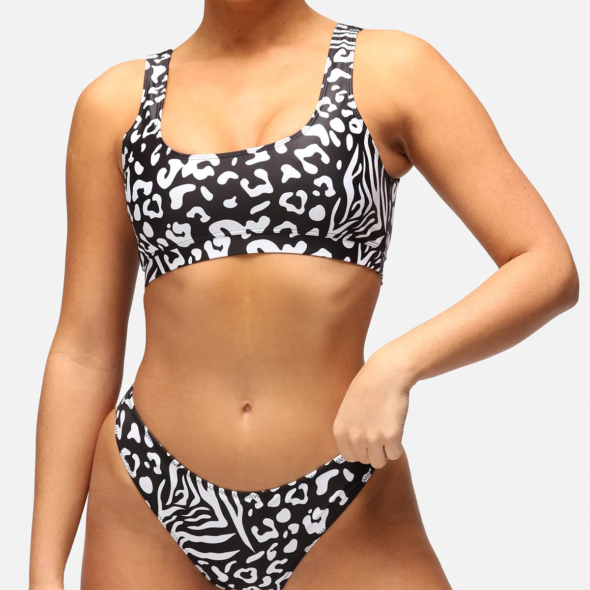 Monochrome Safari Tikini Bottoms sold by Tikiboo product image thumbnail 3