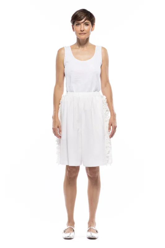 Adele Ruffle Shorts sold by Toit Volant
