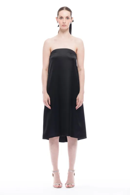 Delia Strapless Dress Satin sold by Toit Volant