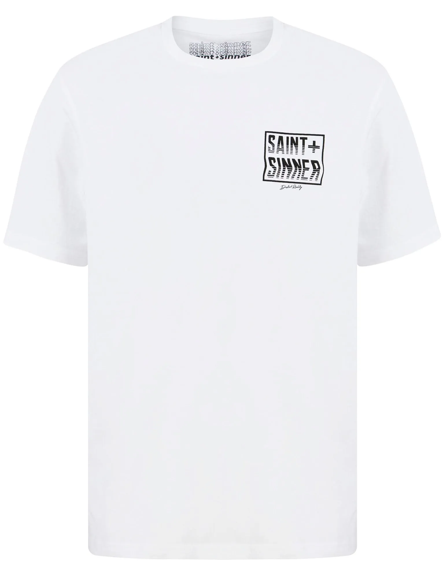 Waved Tee Motif Cotton Jersey T-Shirt in Bright White - Saint + Sinner sold by Tokyo Laundry product image thumbnail 2