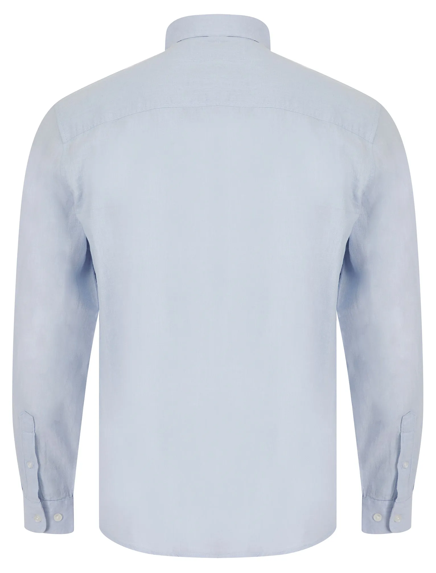 Helios Classic Collar Long Sleeve Cotton Linen Shirt in Soft Blue - Tokyo Laundry sold by Tokyo Laundry product image thumbnail 2