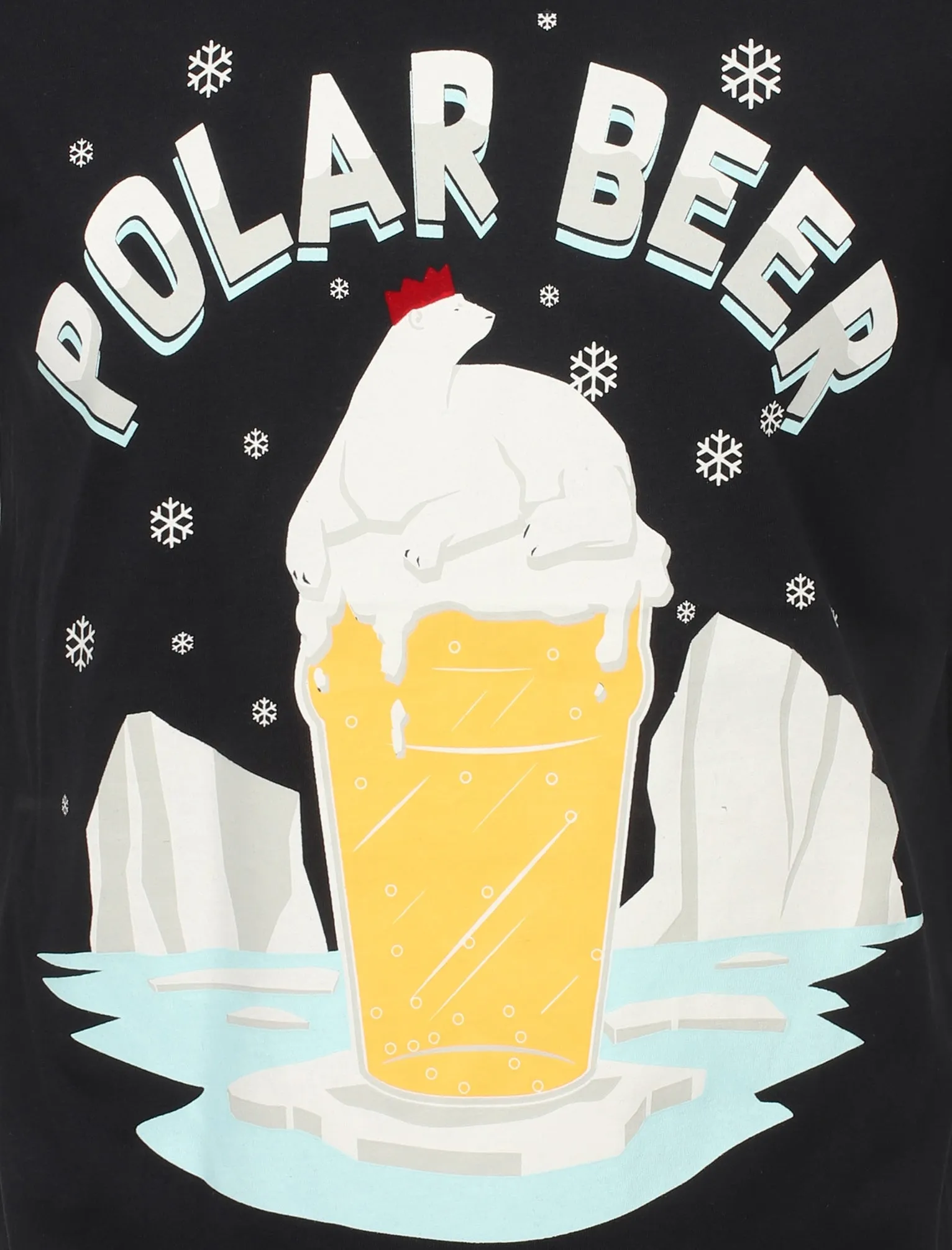 Polar Beer Novelty Cotton Christmas T-Shirt in Dark Navy - Season's Greetings sold by Tokyo Laundry product image thumbnail 3