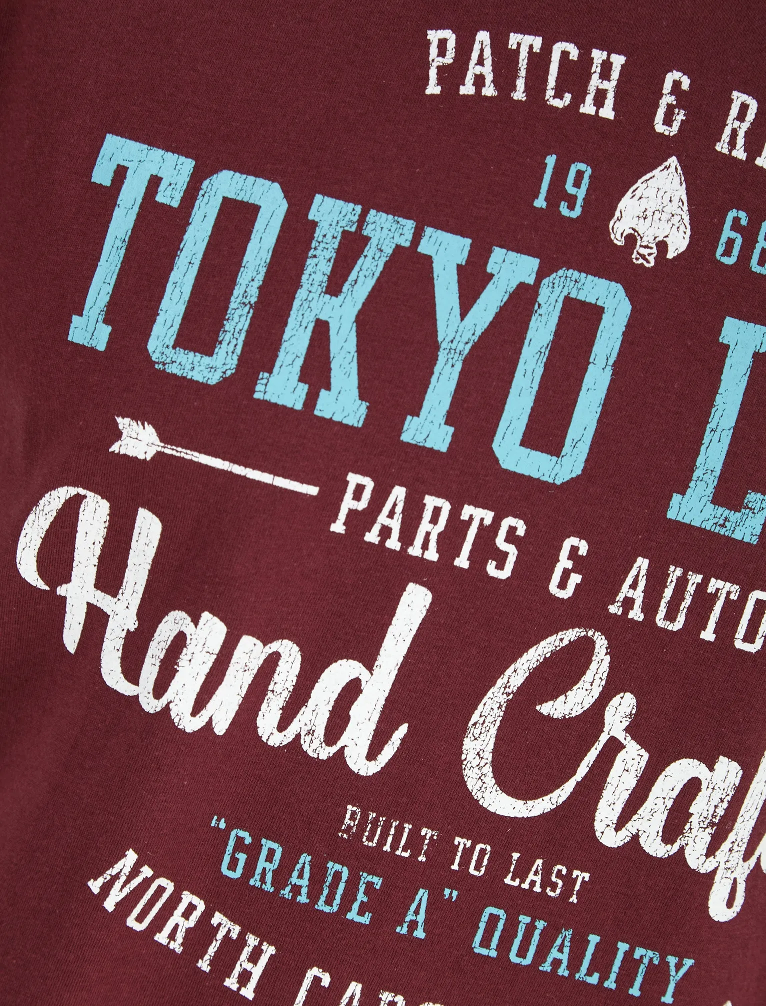 Folsom Motif Cotton Jersey T-Shirt in Port Royale - Tokyo Laundry sold by Tokyo Laundry product image thumbnail 3