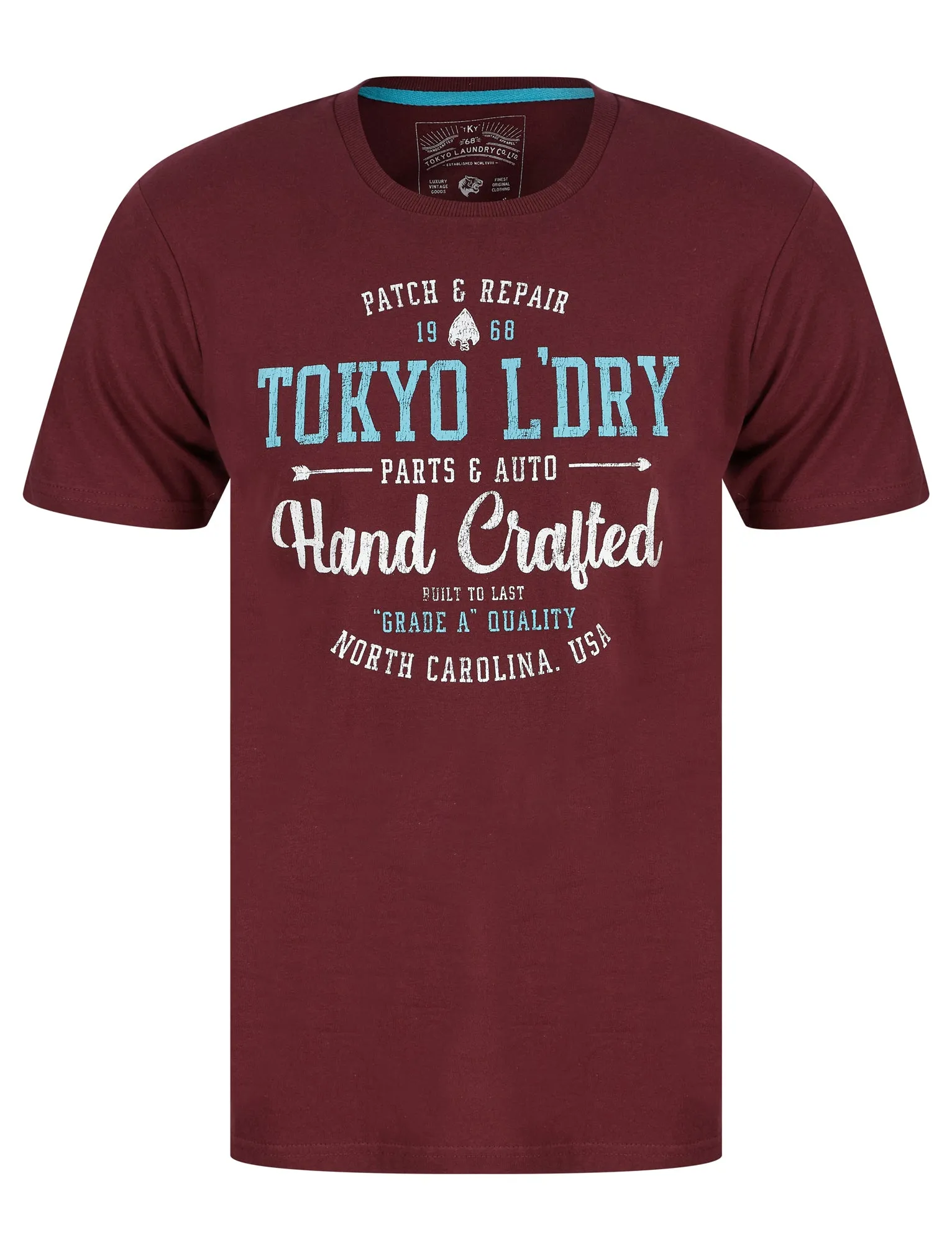 Folsom Motif Cotton Jersey T-Shirt in Port Royale - Tokyo Laundry sold by Tokyo Laundry