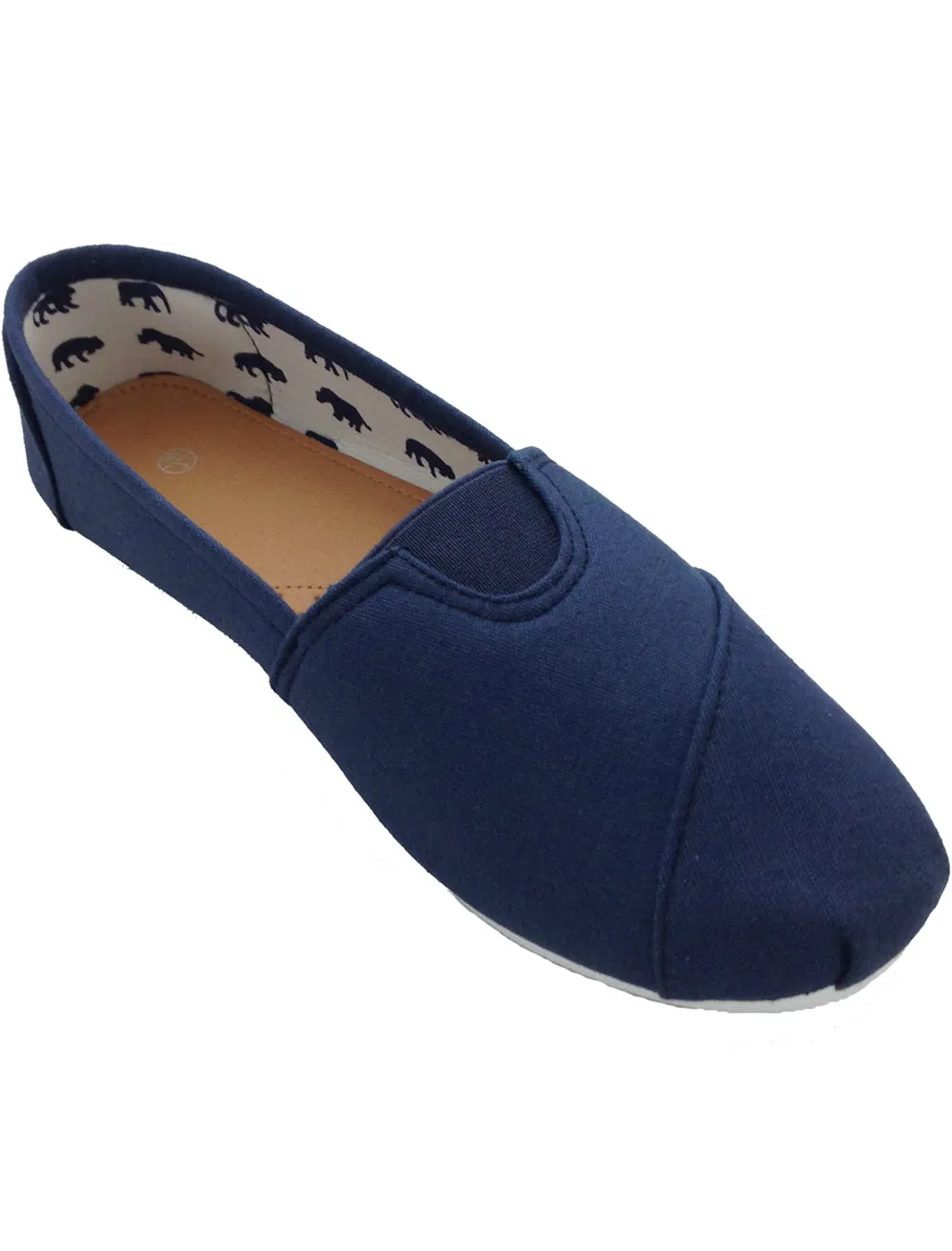 Ladies canvas espadrilles in navy sold by Tokyo Laundry product image thumbnail 4