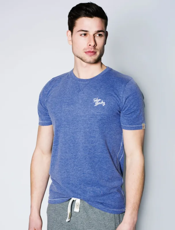 Essential Crew T-Shirt in Cornflower Blue Marl - Tokyo Laundry sold by Tokyo Laundry