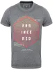 Engineered Motif Burnout T-Shirt In Asphalt Grey - Dissident sold by Tokyo Laundry