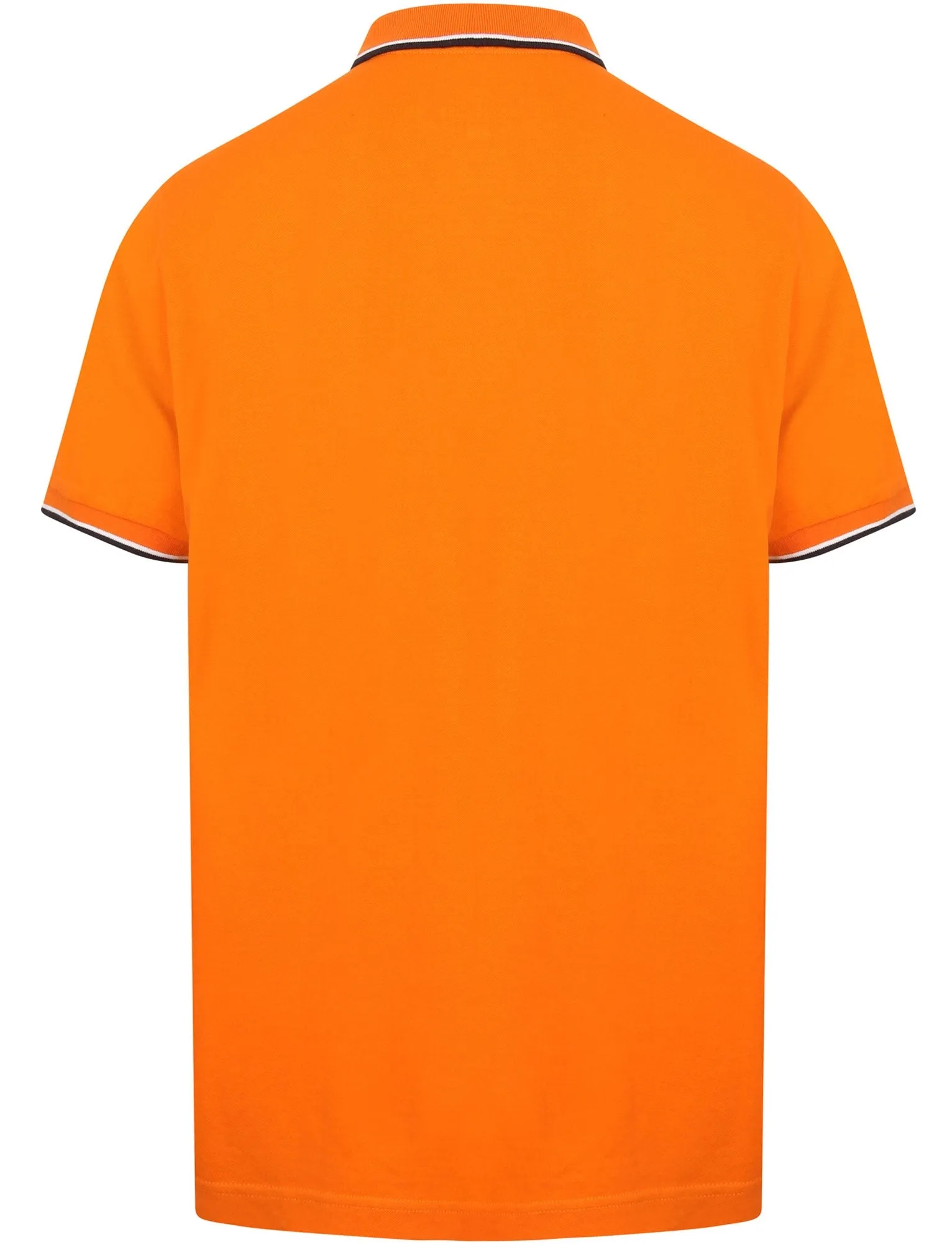 Osten Basic Cotton Pique Polo Shirt With Tipping in Russet Orange - South Shore sold by Tokyo Laundry product image thumbnail 2