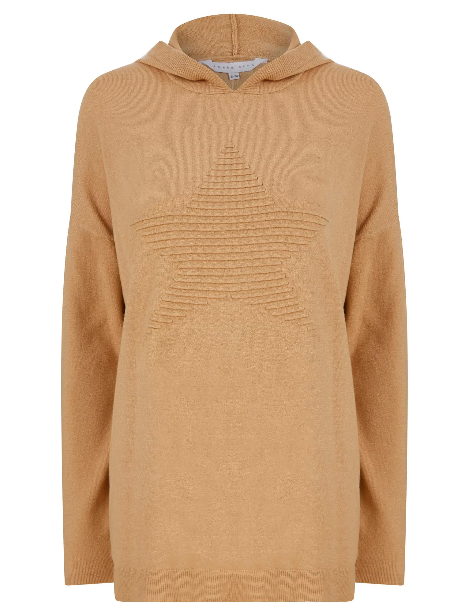 Fonteyn Star Motif 2pc Jersey Knit Matching Hoody & Pants Lounge Co-ord Set in Nougat Nut - Amara Reya sold by Tokyo Laundry product image thumbnail 3