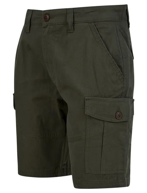 Marini Cotton Twill Cargo Shorts in Khaki - Tokyo Laundry sold by Tokyo Laundry