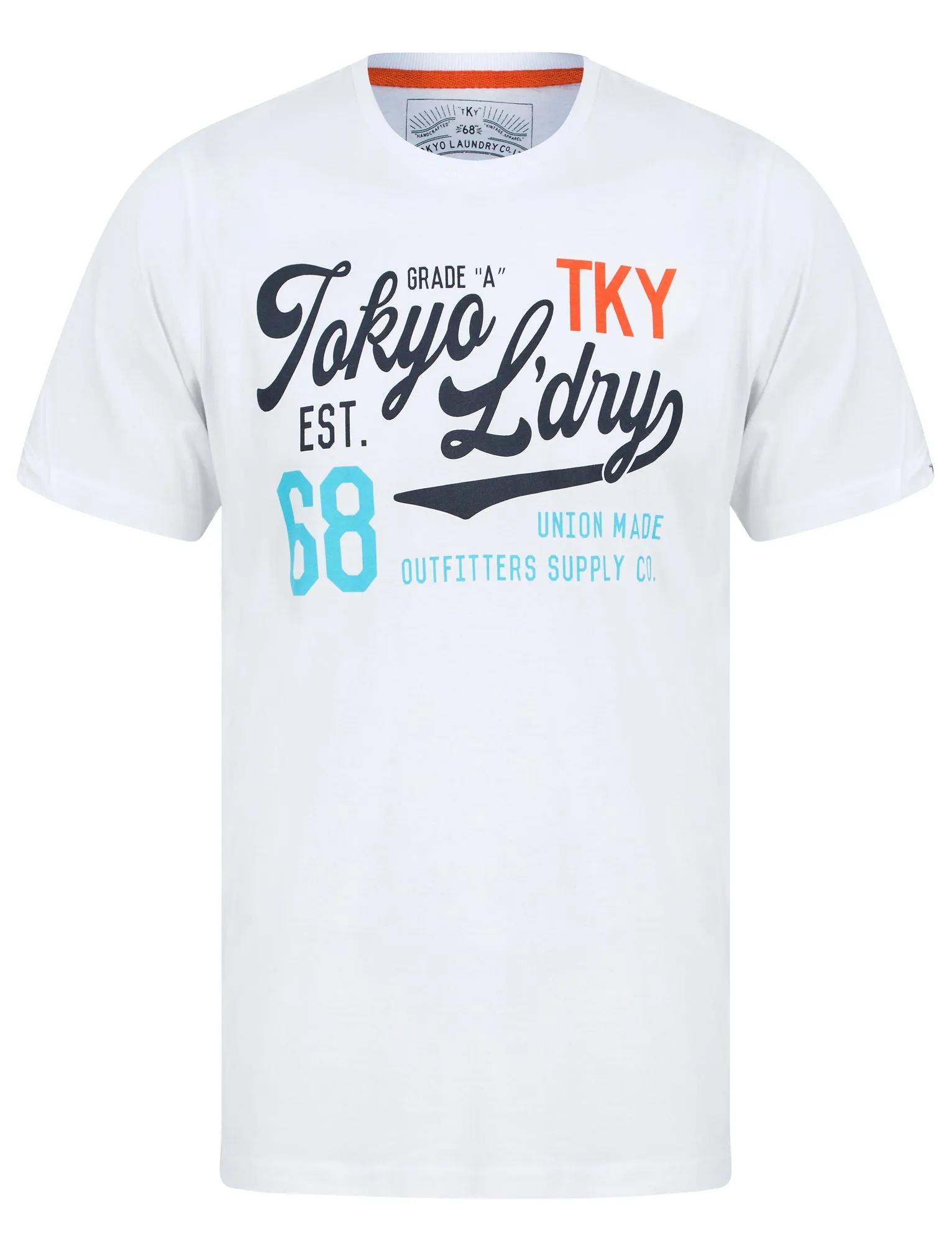 Cleverland Motif Cotton Jersey T-Shirt in Optic White - Tokyo Laundry sold by Tokyo Laundry