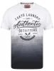 Authentic Motif Dip Dye Cotton Slub T-Shirt In Dark Navy - Tokyo Laundry sold by Tokyo Laundry