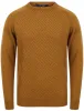 Woodstock Diamond Texture Wool Blend Knitted Jumper in Mustard - Tokyo Laundry sold by Tokyo Laundry