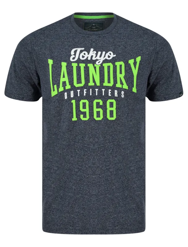Search Motif Cotton Jersey Grindle T-Shirt in Navy - Tokyo Laundry sold by Tokyo Laundry