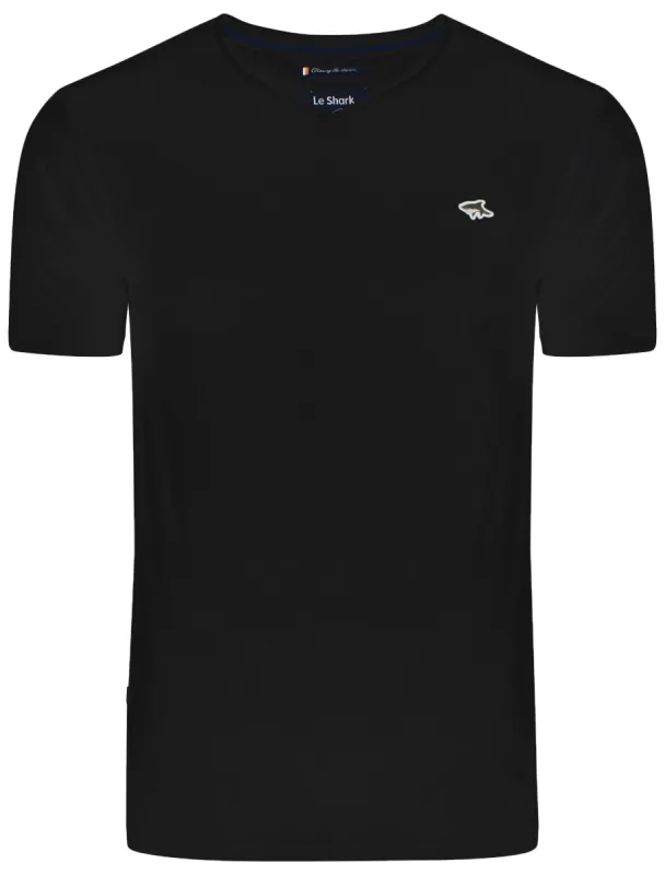 Dewey V Neck T-Shirt in Black - Le Shark made by Tokyo Laundry