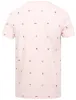 Mikio Symbol Print Cotton Slub T-Shirt with Chest Pocket In Blushing Pink - Dissident sold by Tokyo Laundry