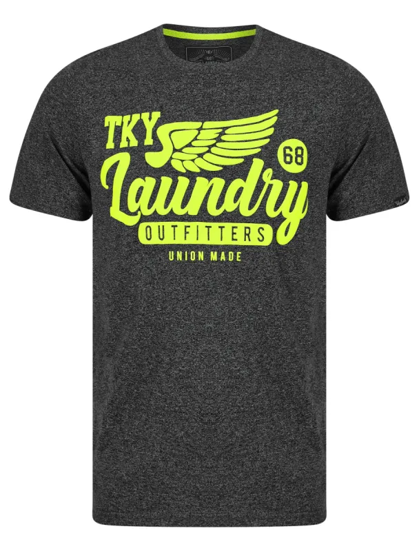 Fayle Motif Cotton Jersey Grindle T-Shirt in Dark Grey - Tokyo Laundry sold by Tokyo Laundry