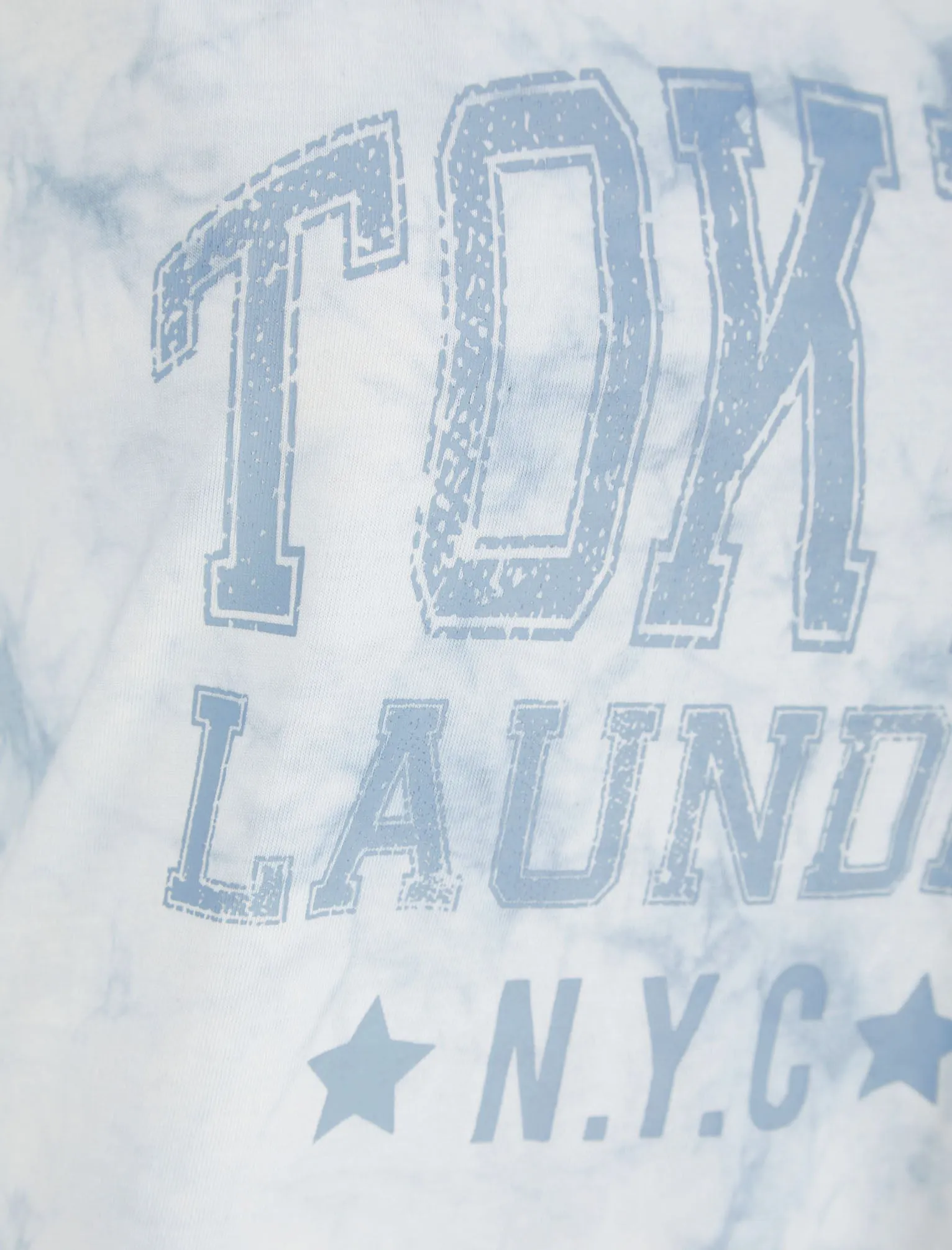 Lyra Motif Tie Dye Cotton Jersey T-Shirt in Blue Fog - Tokyo Laundry sold by Tokyo Laundry product image thumbnail 3