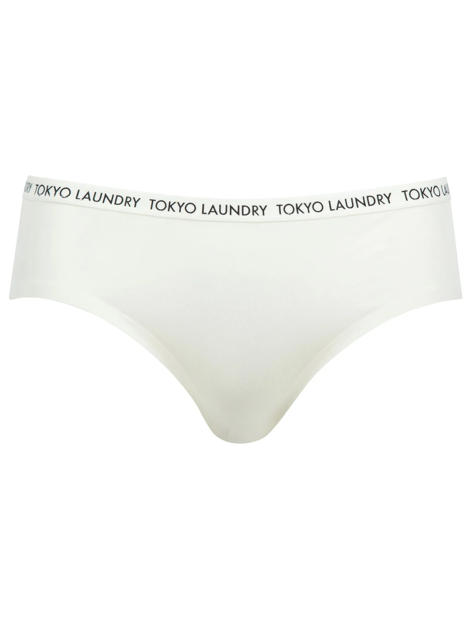 Minerva (3 Pack) Floral Print No VPL Seam Free Assorted Briefs In Egret Ivory / Jet Black / Dress Blue - Tokyo Laundry sold by Tokyo Laundry product image thumbnail 5