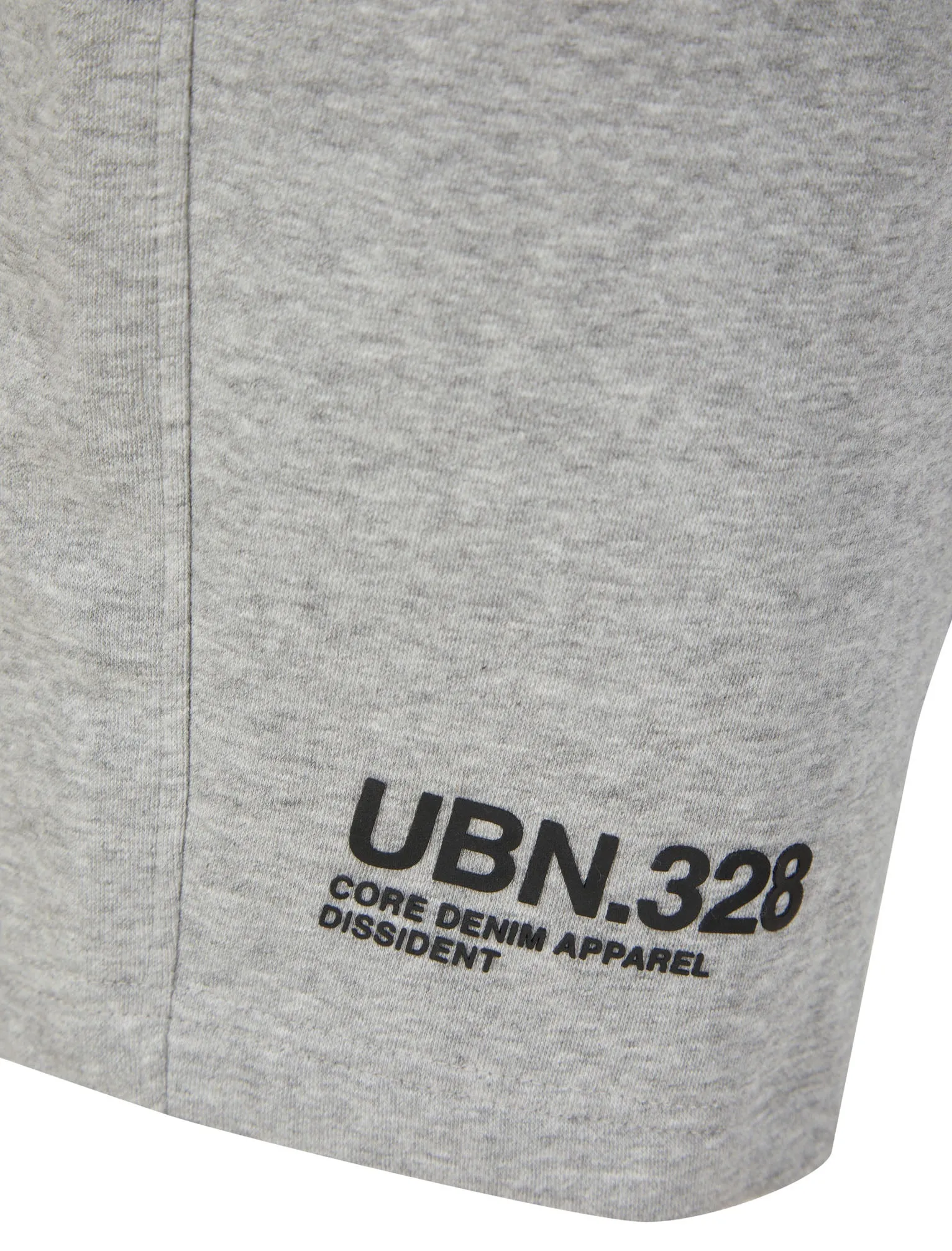 Pepys Brushback Fleece Jogger Shorts with Zip Pockets in Light Grey Marl - Dissident sold by Tokyo Laundry product image thumbnail 4