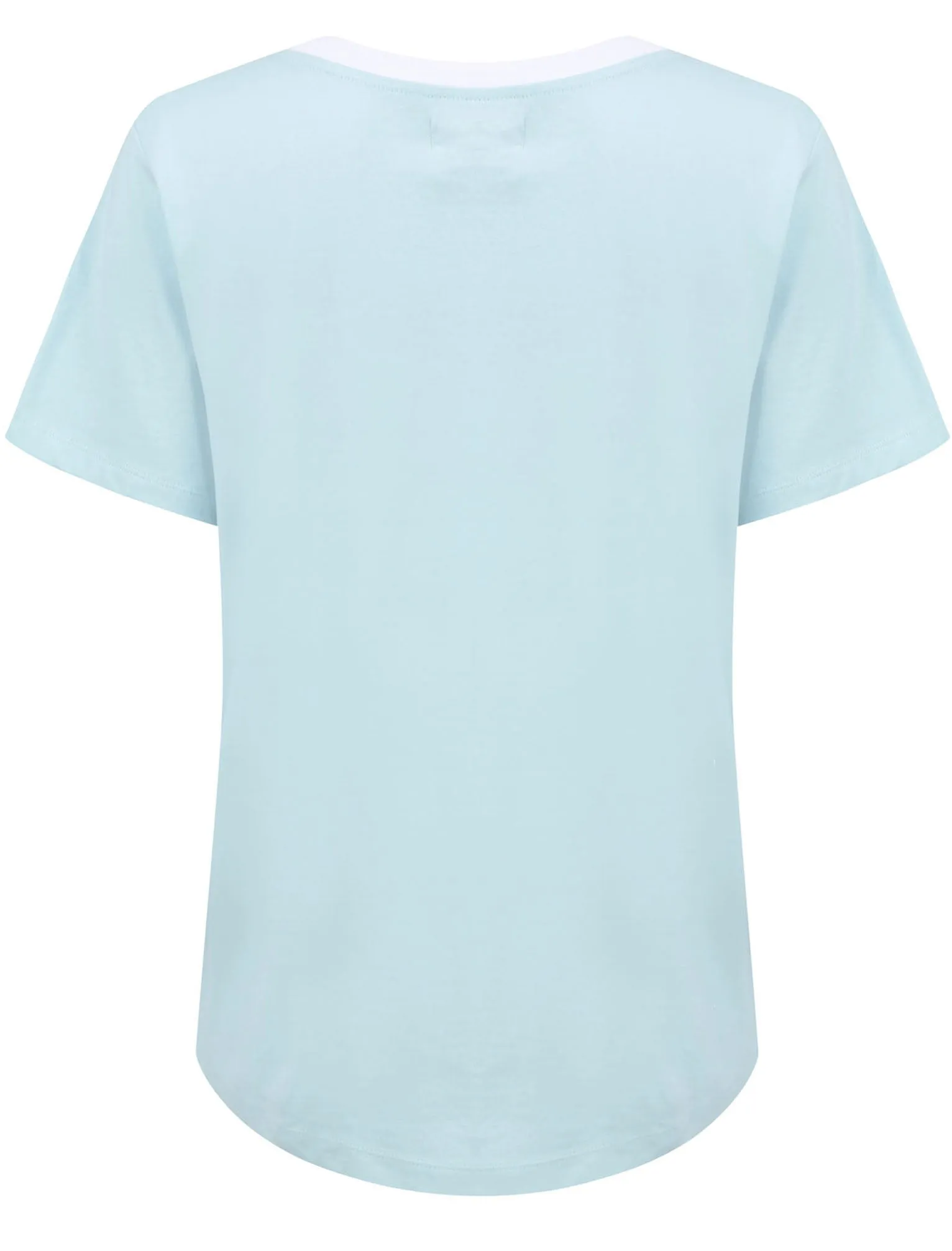 Surf Shop Motif Cotton Ringer T-Shirt in Corydalis Blue - South Shore sold by Tokyo Laundry product image thumbnail 2