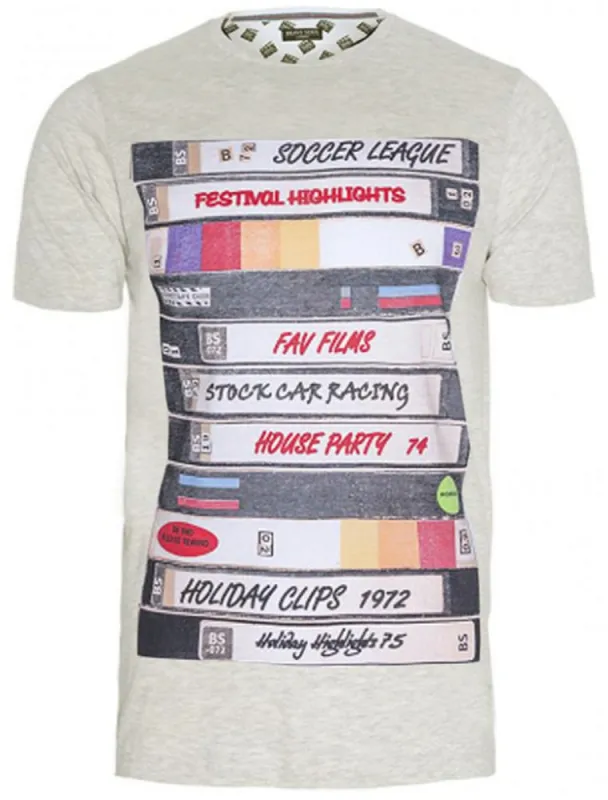 Hollywood Graphic Print Crew Neck T-Shirt in Ecru sold by Tokyo Laundry