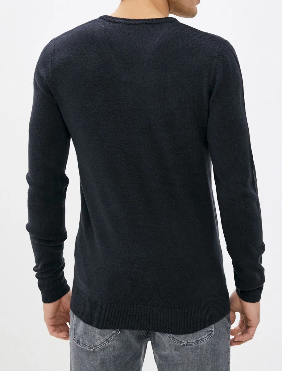 Kasso Soft V Neck Jumper In Dark Navy - Kensington Eastside sold by Tokyo Laundry product image thumbnail 2