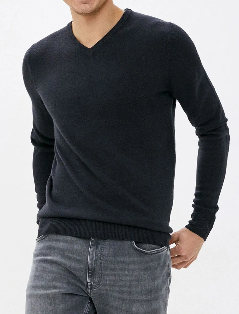 Kasso Soft V Neck Jumper In Dark Navy - Kensington Eastside sold by Tokyo Laundry product image thumbnail 3