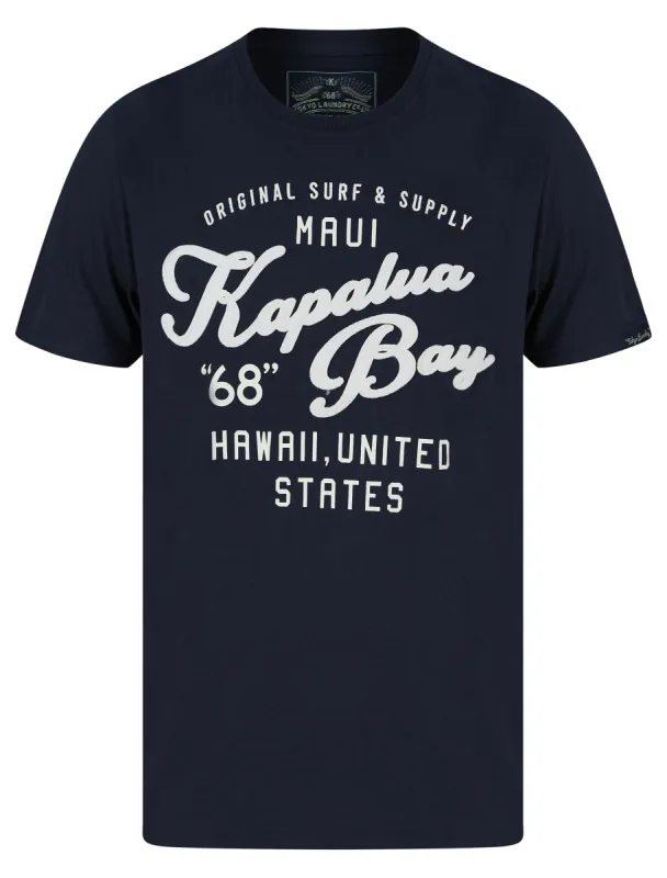 Kapaluas Applique Motif Cotton Jersey T-Shirt in Sky Captain Navy - Tokyo Laundry sold by Tokyo Laundry