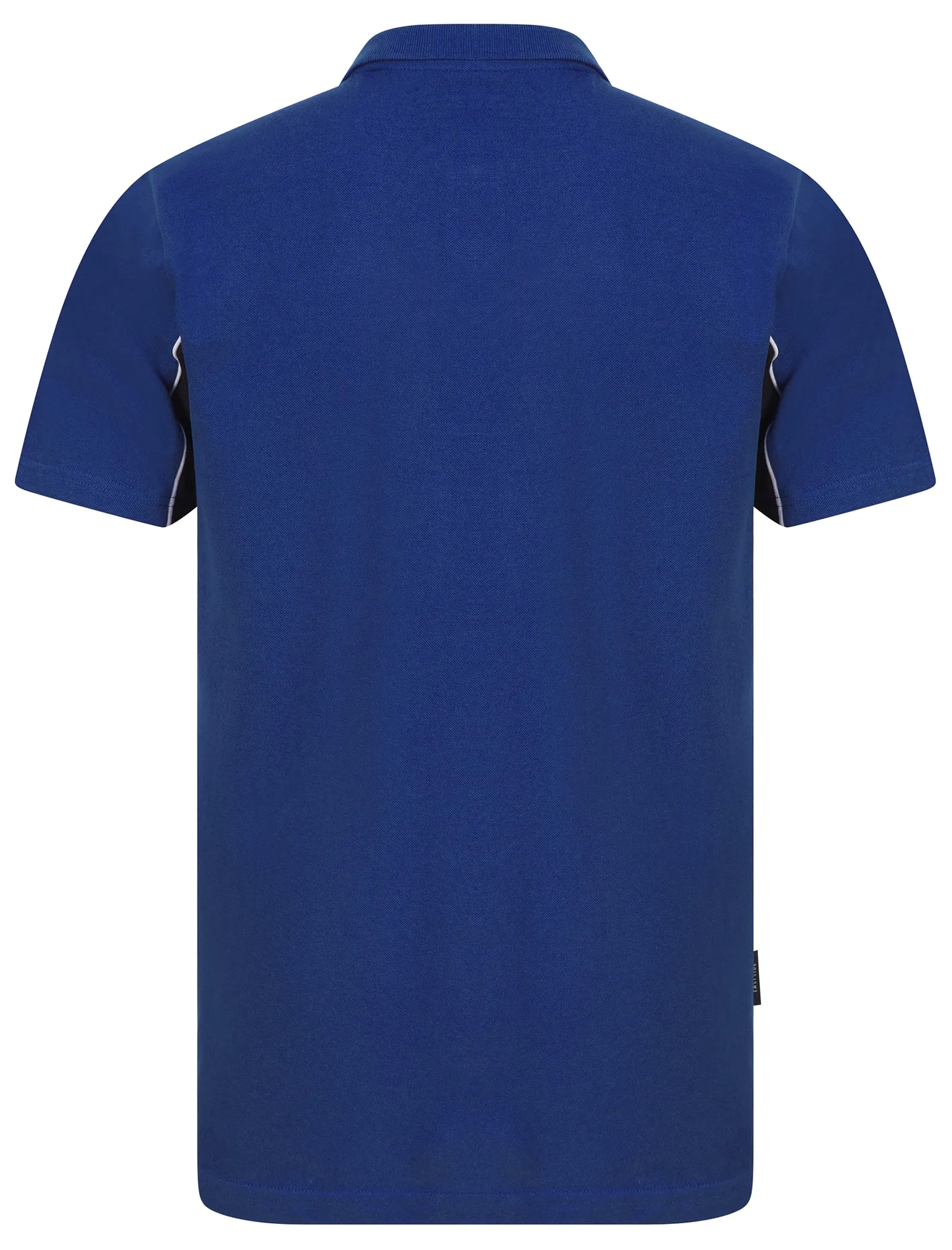 Gladstone Colour Block Pique Polo Shirt in True Blue - Kensington Eastside sold by Tokyo Laundry product image thumbnail 2