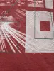 Manhatburn Motif Burnout T-Shirt in Bordeaux - Dissident sold by Tokyo Laundry