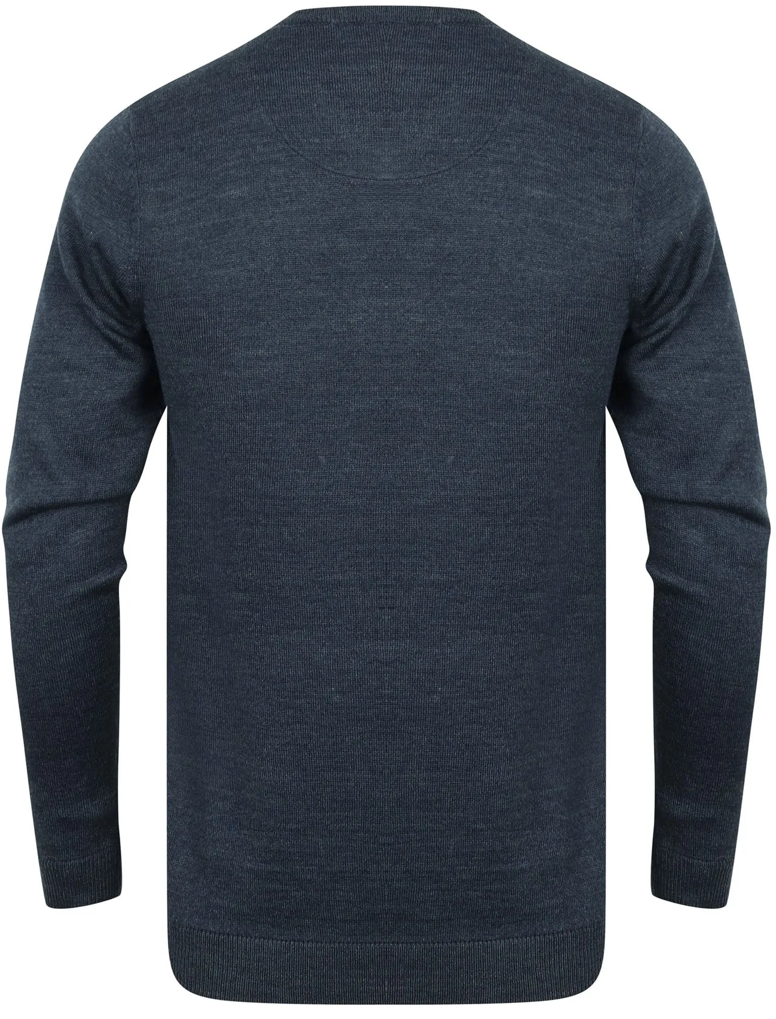 Jarrett Basic V Neck Knitted Jumper in Midnight Blue Marl - Kensington Eastside sold by Tokyo Laundry product image thumbnail 2